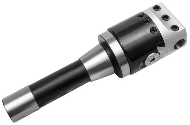 Alt view image 3 of 3 - For 9 Pieces 2-inch Boring Head R8 Shank 1/2-inch Carbide Boring and Milling Set