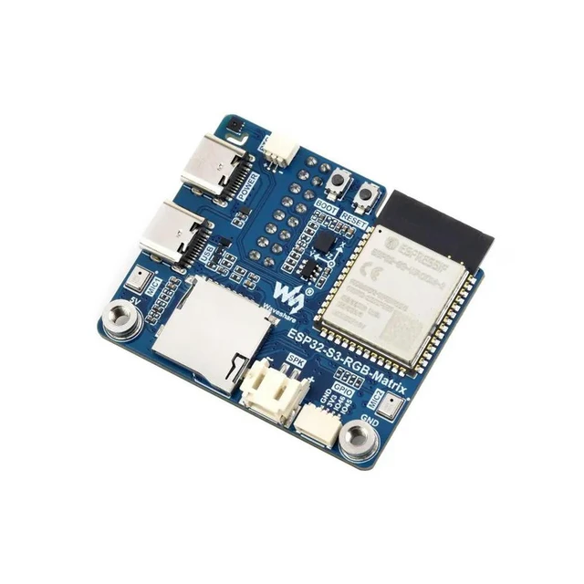 Alt view image 3 of 3 - ESP32-S3 RGB Matrix Driver Board,Onboard Dual Microphones Array,Supports 2.4 GHz Wi-Fi And Bluetooth 5 (BLE),Supports