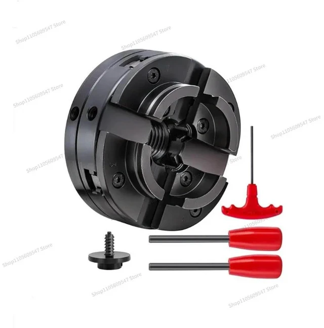Alt view image 2 of 3 - For 4-Inch Self-centering Chuck, Woodworking Machinery Linkage Single-action Chuck