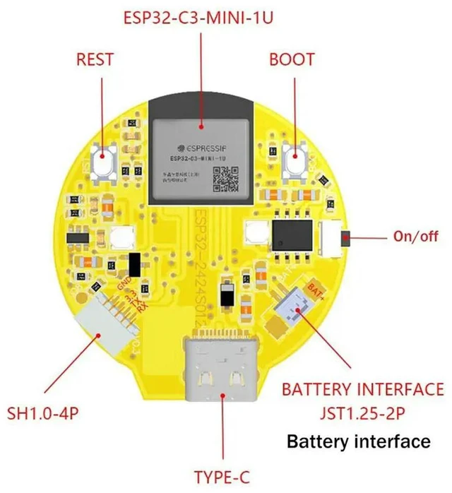 Main image of ESP32-S3 Development Board 1.47inch Display 172x320 262K Color Bluetooth Module with RGB LED