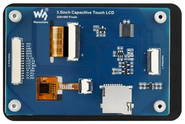 Main image of 3.5" IPS TFT LCD Capacitive Touch Panel 320*480 262K Colors 3.3V/5V SPI I2C Display Module for RPi Pico ESP32 Boards