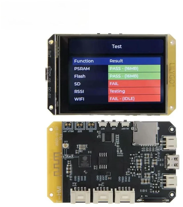 Main image of - 7 Inch Touch Display Development Board 800x480 Bluetooth 5 for GUI LVGL HMI RGB