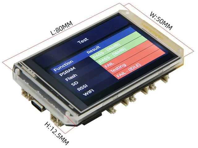 Alt view image 2 of 3 - - 7 Inch Touch Display Development Board 800x480 Bluetooth 5 for GUI LVGL HMI RGB