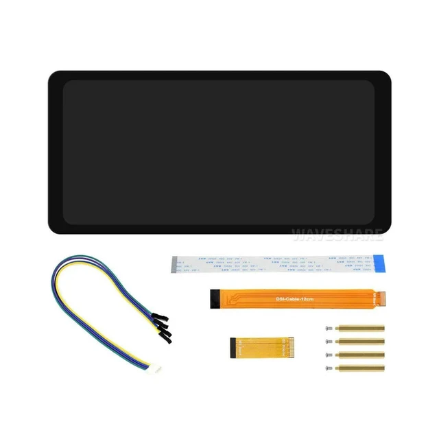 Alt view image 2 of 3 - .25 Inch DSI Capacitive Touch Display For Raspberry Pi 720x1560 IPS Screen 5-Point Touch 1.1mm Optical Bonding Toughened Glass