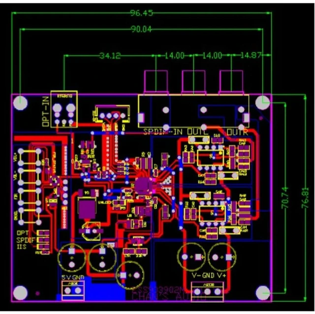 Alt view image 2 of 3 - TPA3255 Four-Channel High-Power Digital Class D DC24-48V Power Amplifier Board