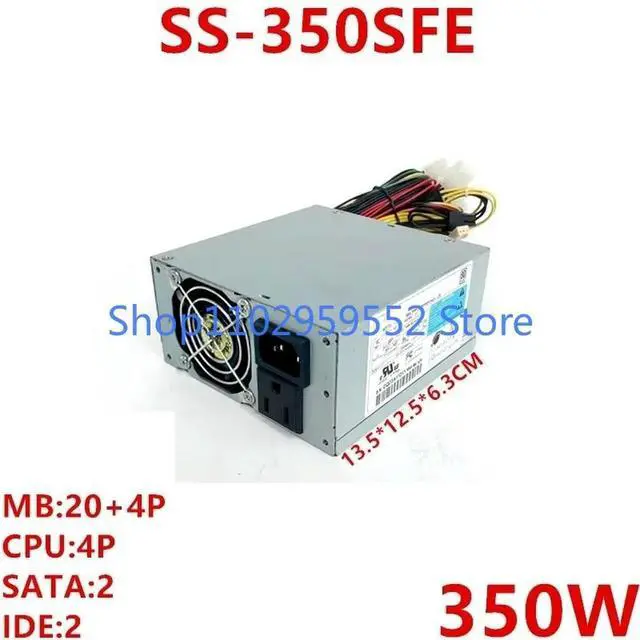 Alt view image 3 of 4 - 1pcs PSU For SFX MATX 350W Switching Power Supply SS-350SFE Kit