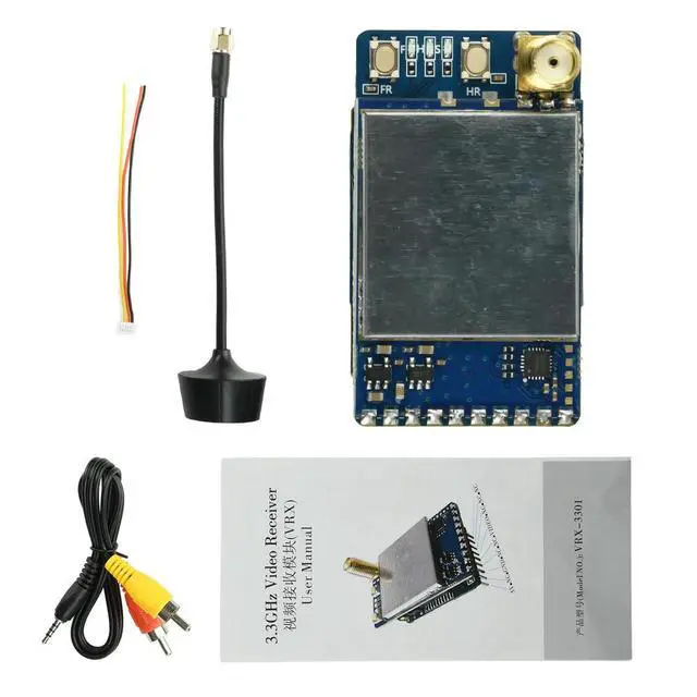 Alt view image 4 of 6 - VRX-3301 3.3GHz FPV Video Receiver Module 64-Channel Analog Transmission for FatShark Goggles with Anti-Interference