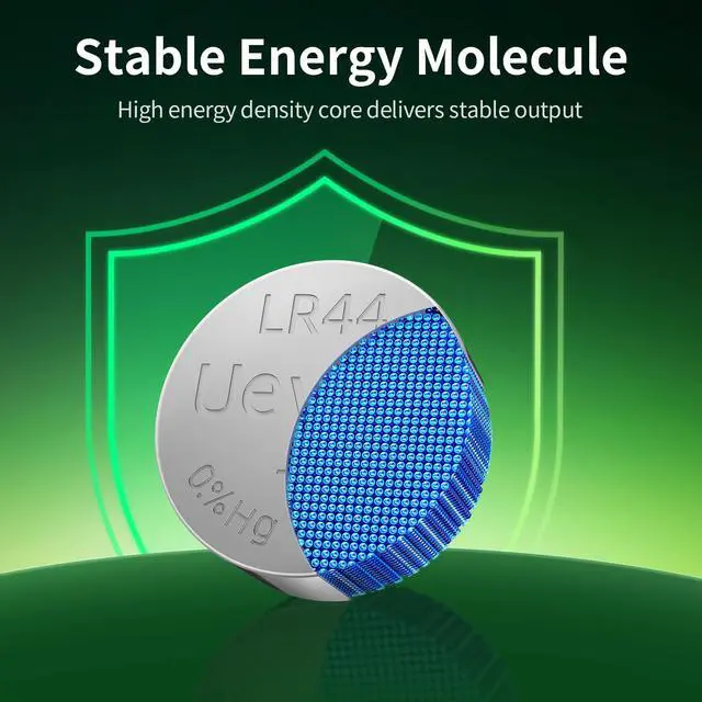 Alt view image 3 of 7 - UEVITO LR44 Batteries 25 Pack, AG13 A76 357 L1154f 1.5V Button Coin Cell | High Capacity Alkaline Battery for Toys, Calculators, Thermometers and Watches, Designed to Operate from -4°F to 140°F