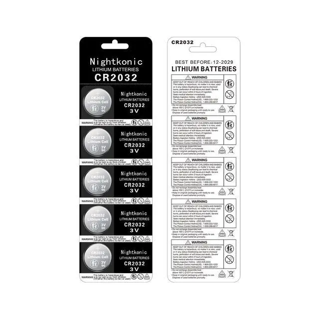 Alt view image 2 of 7 - Nightkonic 50 pcs Pack - CR2032 3v Lithium Button Cell Coin 2032 Battery | Long-Lasting CR2032 batteries