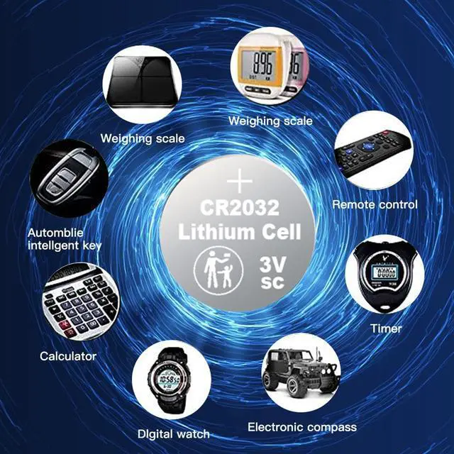 Alt view image 5 of 7 - Nightkonic 50 pcs Pack - CR2032 3v Lithium Button Cell Coin 2032 Battery | Long-Lasting CR2032 batteries