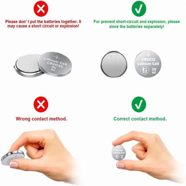 Alt view image 7 of 7 - Nightkonic 50 pcs Pack - CR2032 3v Lithium Button Cell Coin 2032 Battery | Long-Lasting CR2032 batteries