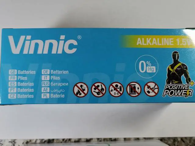 Alt view image 2 of 2 - Vinnic L1131-C10-Ag10 Alkaline Manganese Button (Pack Of 10) Cells