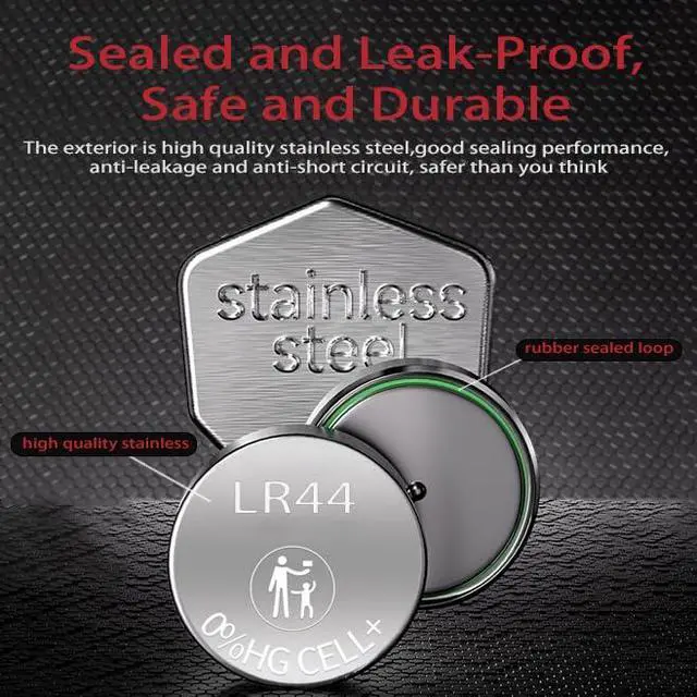 Alt view image 3 of 7 - L1154f Batteries AG13 Battery LR44 357 A76 L1154 SR44 G13 L1154c LR44h 1.5V Premium Alkaline Button Coin Cell Batteries for Watches, Laser Pointers,Small Toys,Electronics5-Year Shelf Life(6 Count)