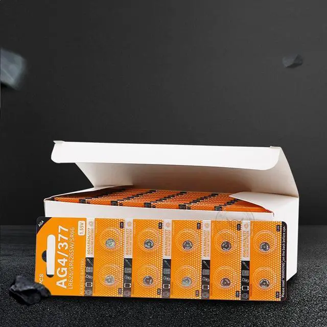 Alt view image 6 of 6 - Cotchear 10pcs 1.5V AG4 LR626 Alkaline Button Battery L626 LR626 LR66 SR626 377 SR626SW Batteries Coin Cells for Watches Calculators Toys