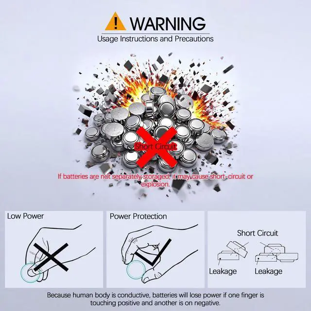 Alt view image 5 of 7 - XUNIUZERO 40 Pack LR1130 AG10 Battery 1.5V Long-Lasting Alkaline Button Cell Batteries