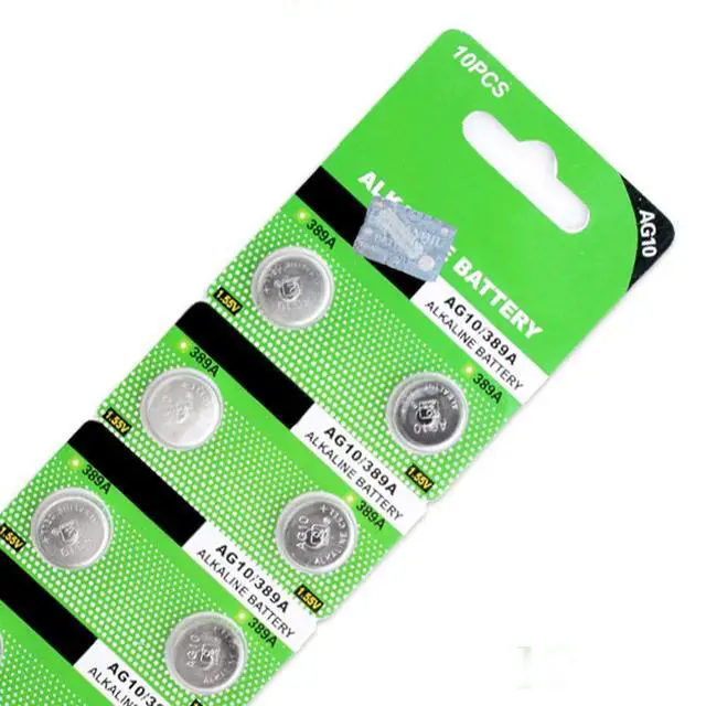 Alt view image 5 of 5 - Cotchear 10pcs AG10 Button Cell Batteries LR1130 Button Cell Battery 1.5V 1130 Battery Button Cell 389 SR54 189 SR1130 LR54 Batteries for Watch Toys Remote