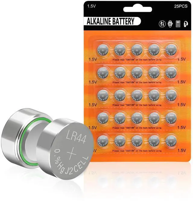 Main image of kunying AG13 LR44 Batteries 25-Pack, 1.5V A76 357 L1154F SR44 | 1.5V alkaline button cell, leak-proof, mercury-free, long shelf life, ideal for toys, calculators, laser pointers