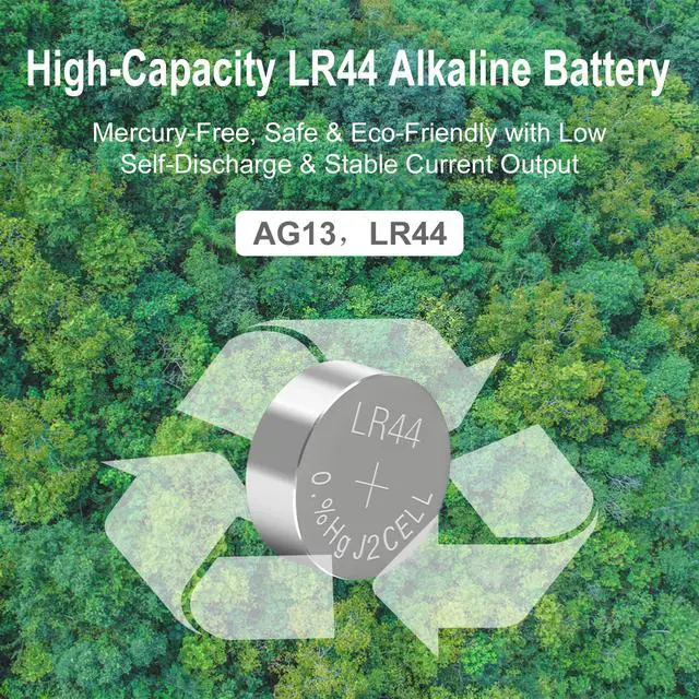 Alt view image 5 of 7 - kunying AG13 LR44 Batteries 25-Pack, 1.5V A76 357 L1154F SR44 | 1.5V alkaline button cell, leak-proof, mercury-free, long shelf life, ideal for toys, calculators, laser pointers