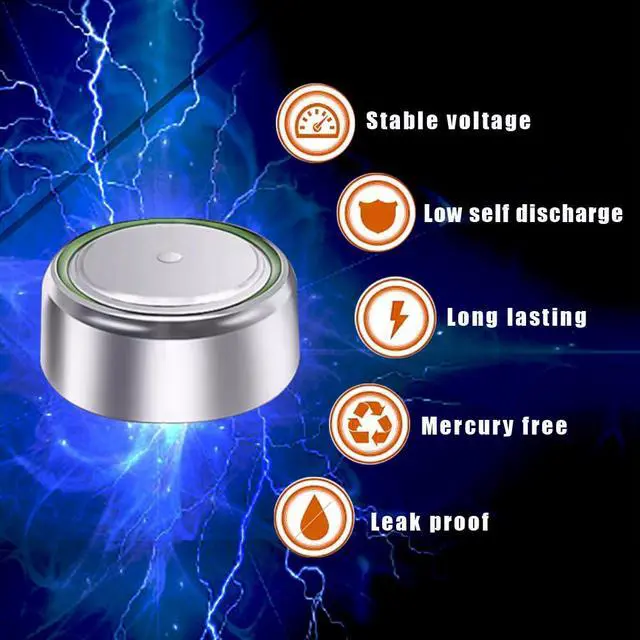 Alt view image 2 of 7 - HoootCell LR41 Battery AG3 Button Cell Battery L736f Batteries 392 384 192 SR41 A63 736 G3 1.5V Alkaline Coin Cell for Watch (10 Pack)