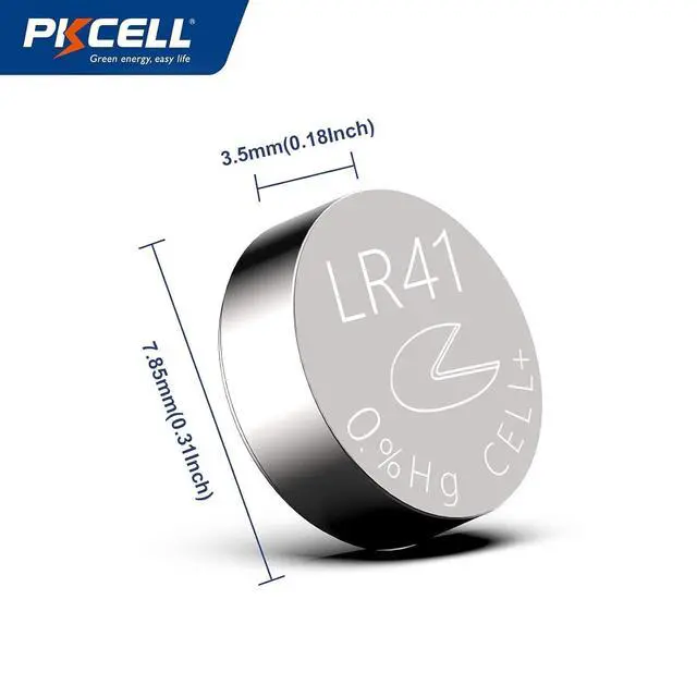 Alt view image 4 of 7 - PKCELL AG3 1.5V Battery LR41 392 384 192 Button Alkaline Cell for Digital Thermometer- 5Count | 1.5V 392 384 Button Cell Batteries for Thermometer, Watch