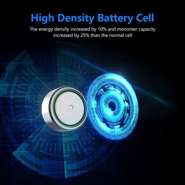Alt view image 2 of 7 - POWEROWL LR44 Batteries 24 Count, High Capacity AG13 357 303 SR44 L1154F A76 Premium Alkaline Battery 1.5V Button Coin Cell Batteries