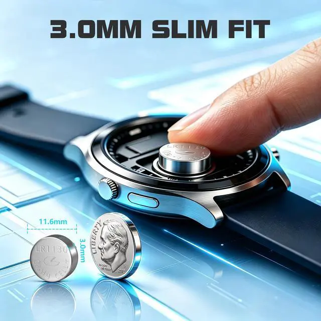 Alt view image 2 of 6 - Fuspower LR1130 Watch Battery 1.5V: 389 390 Alkaline Batteries 10 Pack - LR54 Button Coin Cell for Calculator Everyday Replacement - Father's Day Laser Pointers Graduation