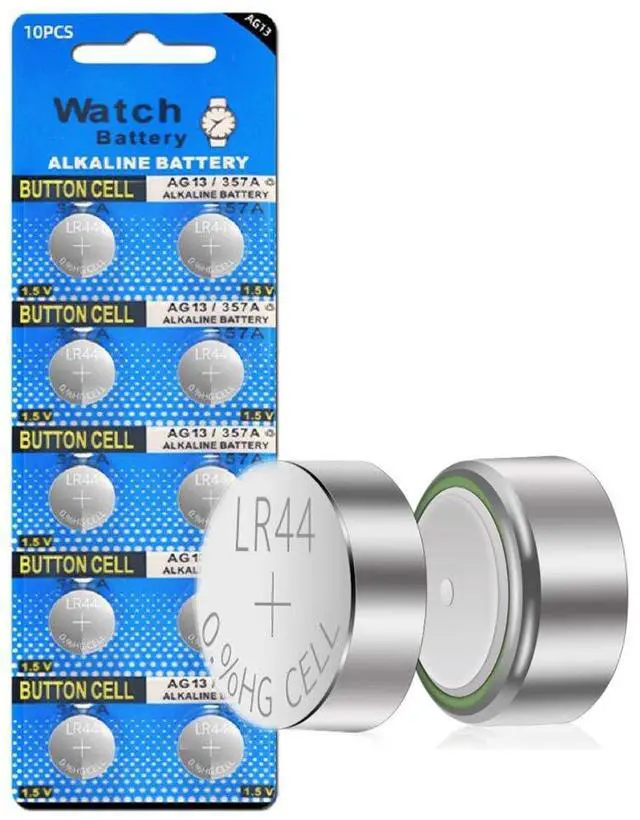 Main image of Cotchear 10pcs LR44 Batteries AG13 Button Cell Battery L1154 Battery 1.5V G13 357 303 SR44 LR1154 Button Coin Batteries