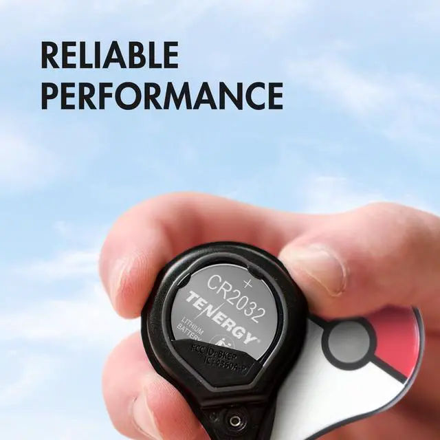 Alt view image 3 of 7 - Tenergy 3V CR2032 Batteries, Lithium Button Coin Cell 2032 Battery, Compatible with AirTags, Key FOBs, Calculators, Coin Counters, Watches, Heart Rate Monitors, Glucometer, and More, 10 Count