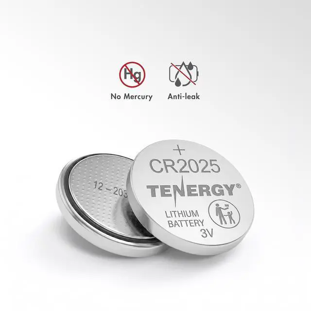 Alt view image 6 of 7 - Tenergy 3V CR2025 Batteries, Lithium Button Coin Cell 2025 Battery, for Key FOBs & Other Devices, 5 Count