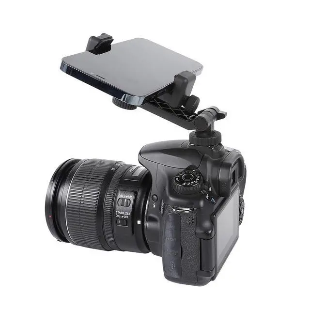Alt view image 6 of 6 - Leenconghui Multifunctional Universal Cell Phone Tripod Mount Adapter 360 Rotation Camera Hot Shoe Phone Holder Compatible with Canon Nikon Sony DSLR
