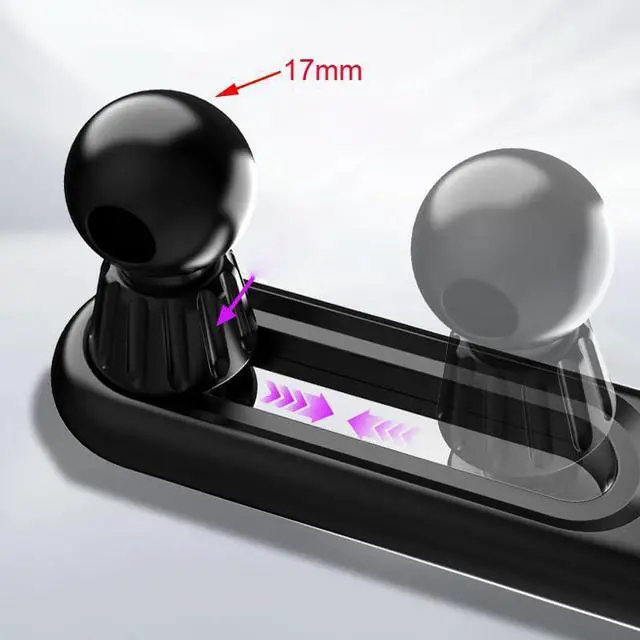 Alt view image 2 of 5 - RecDec 2 Pack Car Magnetic Phone Holder Extension Arm Adapter with 17mm Ball Head Joint Socket for MagSafe Car Mount Charger Magnetic Wireless Car Charger Magnetic Car Mount Phone Stand