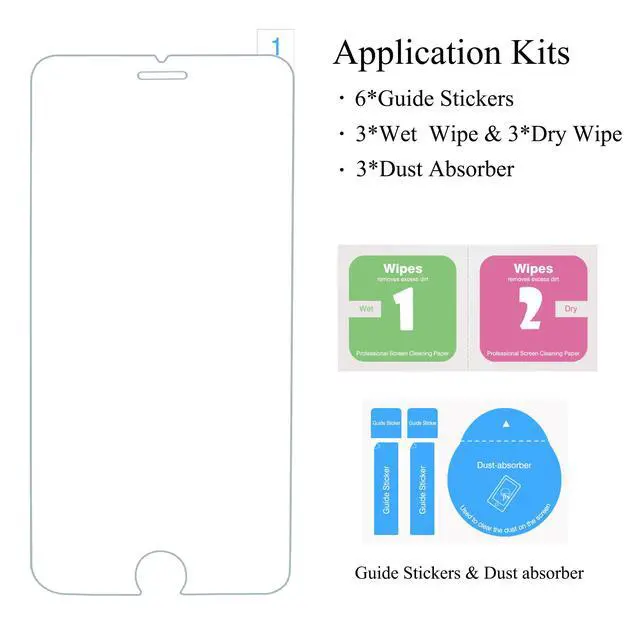 Alt view image 7 of 7 - Ailun 3 Pack Screen Protector for Apple iPhone 8,7,6s,6, 4.7 Inch | 2.5D Edge, Tempered Glass, Case Friendly