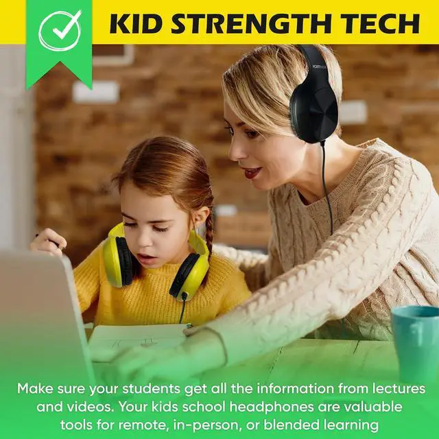 Alt view image 6 of 7 - Bulktech 1 Pack Wired On-Ear Leather Headphones with 3.5mm Connector, Oval Metal Housing, Black