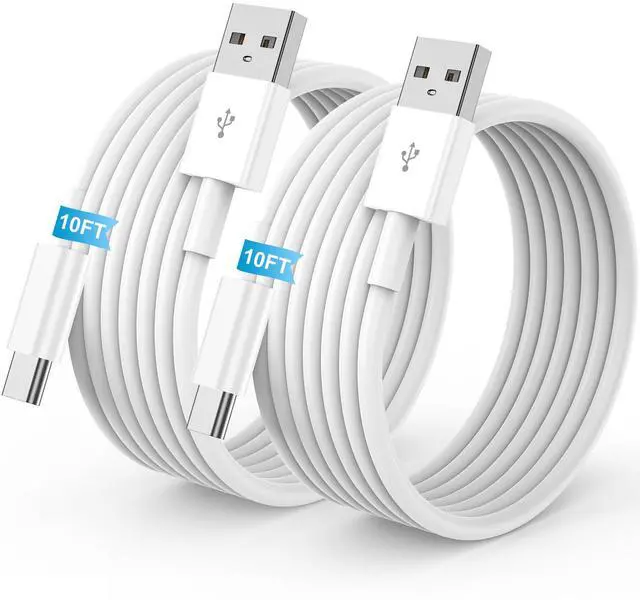 Main image of USB to USB C Cable, Car Carplay Long Cable for iPhone 17 Charger Cord 10FT | 2-Pack USB A toType C Carplay Cord for Apple 17/17e/Air/16/15 Pro/Pro Max for iPad, Car Charger Cable Charging Wire