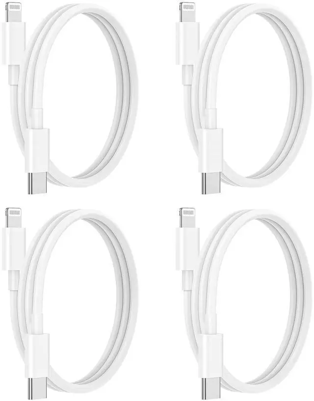 Main image of USB C to Lightning Cable 4Pack 3FT Type C Charger Fast Charging Cord Compatible for Apple iPhone 14/14 Pro/14Pro Max/13/13 Pro/12/12 Pro/11/11 Pro/XR/XS/X/8/8 Plus/iPad MFi Certified
