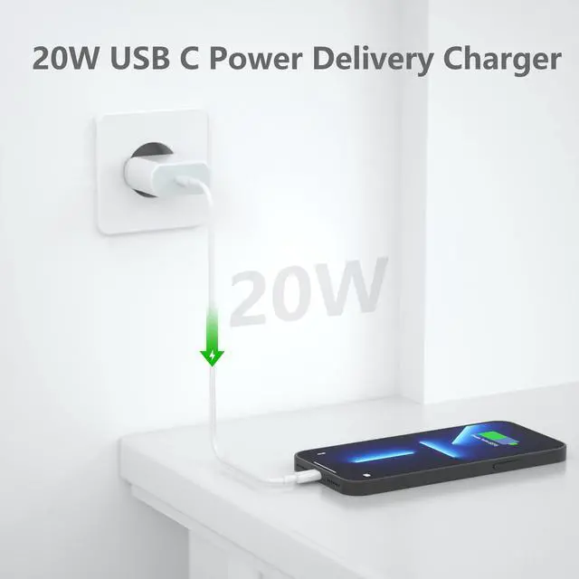Alt view image 4 of 7 - Anigaduo 20W USB C Fast European Plug Adapter for iPhone 16/16 Pro/16 Pro Max/16 Plus/15/14/13/12/11, USBC Charger Cube Travel Charging Power Block for Europe EU Euro Spain Italy France Germany
