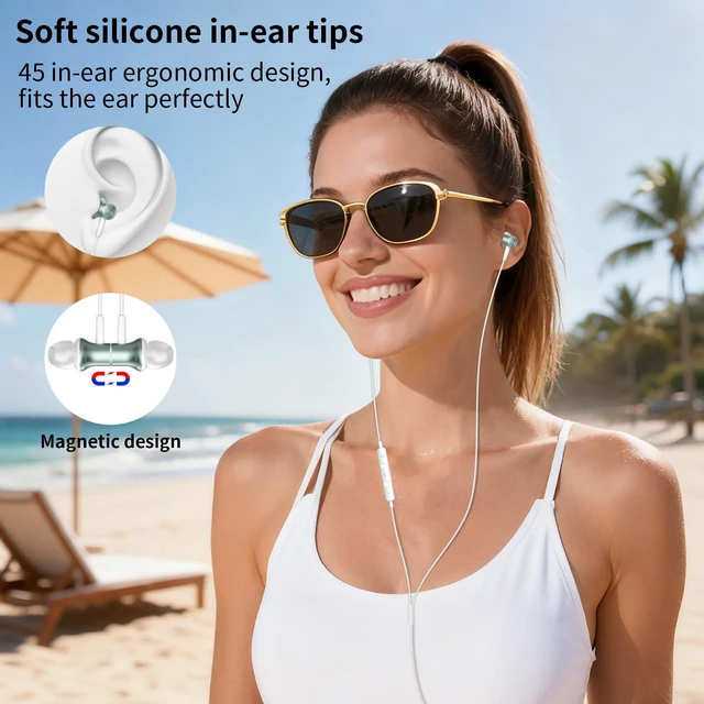 Alt view image 4 of 7 - USB C Earbuds Wired Headphone for iPhone 18 Pro Max 17 16 16e 15 for Samsung A17 A16 S26 Ultra S25 Headphones Wired,USB Type C Earphones With Microphone for iPad Pro Air Pixel 11 10 9,Green