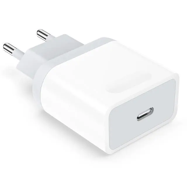 Alt view image 7 of 7 - Anigaduo 20W USB C Fast European Plug Adapter for iPhone 16/16 Pro/16 Pro Max/16 Plus/15/14/13/12/11, USBC Charger Cube Travel Charging Power Block for Europe EU Euro Spain Italy France Germany
