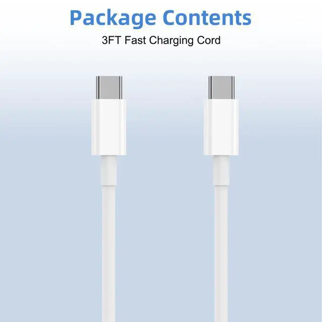 Alt view image 6 of 7 - LDHTY USB C to USB C Cable, 60W USBC Fast Charging Cord, 2-Pack 3FT | For iPhone 17/Pro/Pro Max/17e/Air, Apple 16/15 Series, USBC to Type C Charger Cable for iPad Pro/Air and MacBook