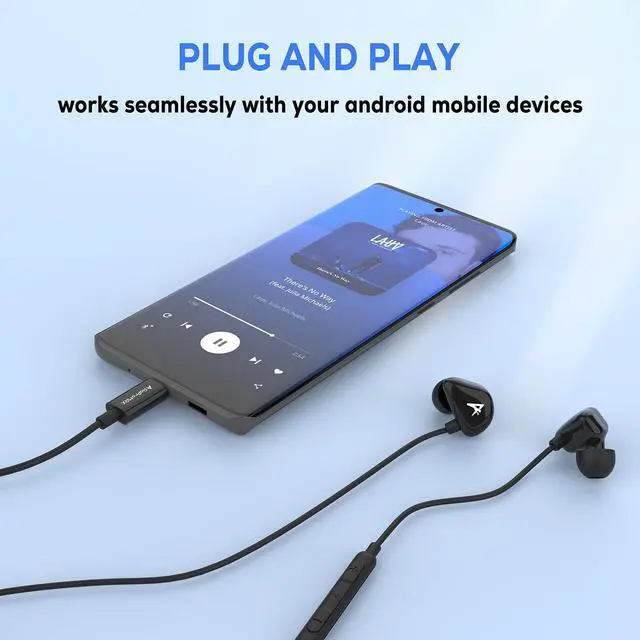 Alt view image 5 of 6 - USB C Headphones, Type C Earphones for iPhone 16 Pro Max/15/iPad Samsung Galaxy S20 S21 S22 S23 S24 FE Ultra Wired Earbuds Microphone for Android Google Pixel 8 8A 7 7A 6A 6 OnePlus