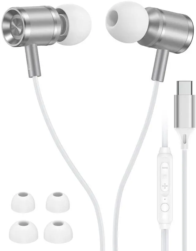 Main image of iPhone 17 USB C Headphones Wired, Earbuds with Microphone for iPhone 17e 16 | Type C in-Ear Headphones with Mic, USBC Wired Ear Buds for Samsung Galaxy S26 S25 S24 A17 Pixel Earphones