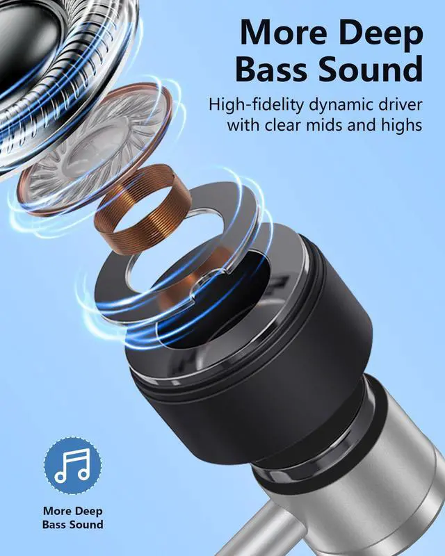 Alt view image 3 of 7 - iPhone 17 USB C Headphones Wired, Earbuds with Microphone for iPhone 17e 16 | Type C in-Ear Headphones with Mic, USBC Wired Ear Buds for Samsung Galaxy S26 S25 S24 A17 Pixel Earphones