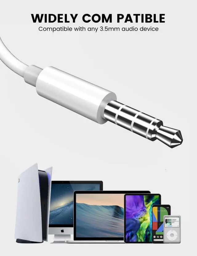 Alt view image 5 of 6 - Fidioto 2Pack Wired Earbuds with Microphone, 4.0Ft Length Wired in-Ear Headphones, 3.5mm Jack Wired Earphones Compatible with Mobile Phones / MP3 / Computers/IPads/Tablets, etc
