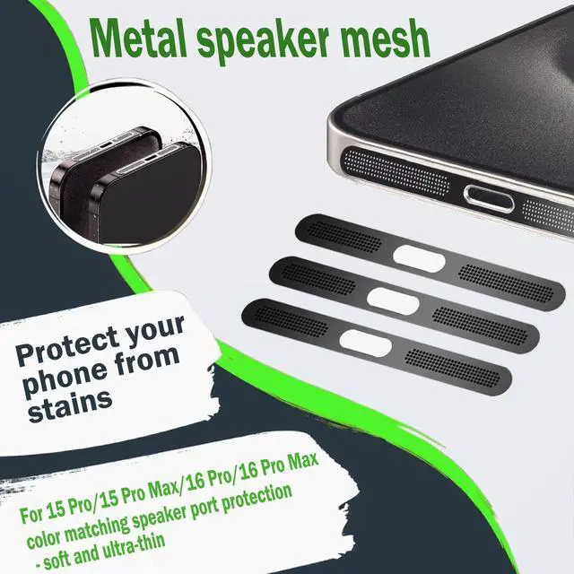 Alt view image 3 of 6 - Dust Plug for iPhone Charger Port, Protects Charging Port Anti Dust Cover Anti-Lost Dust Plugs for Lightning, with Speaker Mesh Dustproof, Accessories for iPhone 14 13 12 11 (Plus, Pro Max), 8-Pack