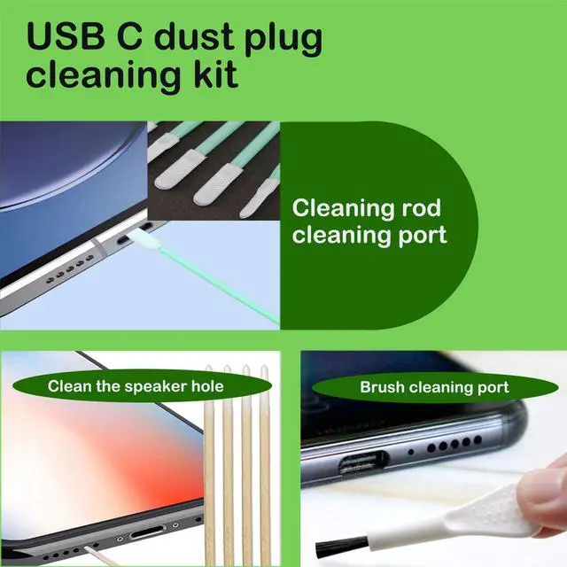 Alt view image 4 of 6 - Dust Plug for iPhone Charger Port, Protects Charging Port Anti Dust Cover Anti-Lost Dust Plugs for Lightning, with Speaker Mesh Dustproof, Accessories for iPhone 14 13 12 11 (Plus, Pro Max), 8-Pack