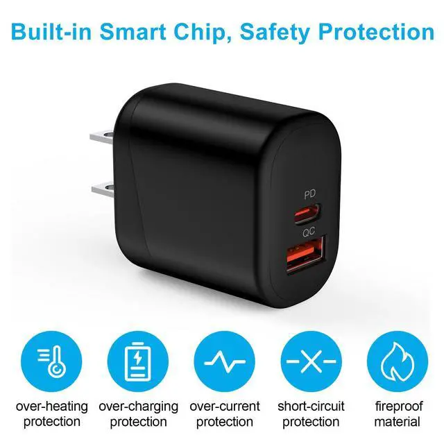 Alt view image 4 of 7 - Fast Phone Charger for Samsung Galaxy Z Flip 8 7 FE 6 5 4 3, Z Fold 8 A01 | Ultra 7 6 5 4 2 5G, Z Trifold, Tri Fold, Fast Charging Block for S25 Edge S25+ S24, Wall Power Adapter with USB C to C Cable
