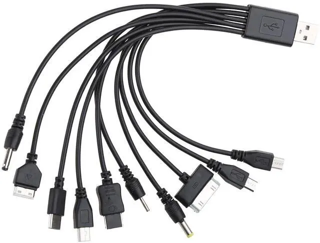 Main image of Czhotg 10 in 1 USB Multi Charger USB Cables Universal Charger, for Mobile Phones Cord 20CM/7.87in Universal, for All Devices Cable for Smartphone, Automobile