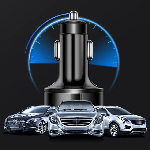 Alt view image 7 of 7 - Car Charger USB C with LED Voltage Display,6 Ports PD and QC3.0 Car Cigarette Lighter Adapter for Phone Tablets Fans,Universal 12V/24V Cigarette Lighter USB Charger