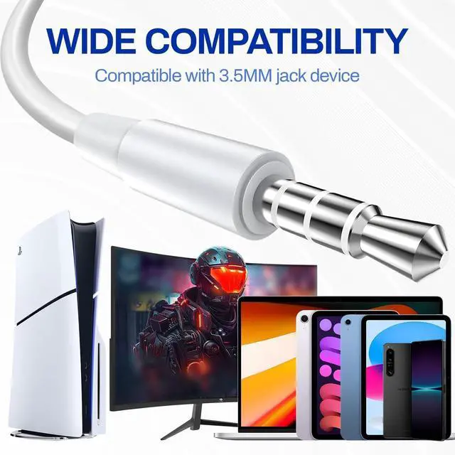Alt view image 6 of 7 - Sanluba Headphones Earphones Wired with 3.5mm Plug, Wired Ear Buds with Built-in Remote to Control Music, Phone Calls, and Volume, Microphone Compatible with iPhone/Android/Laptop/PC(2 Pack)