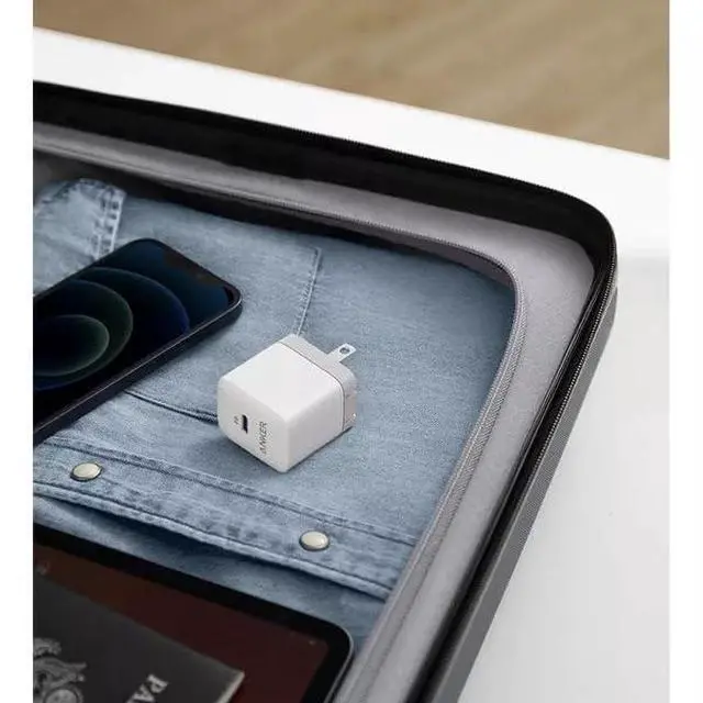 Alt view image 4 of 5 - Anker PowerPort III 20W USB-C Wall Charger, Compact Fast Charger, Foldable Plug, Quick Charging for iPhone 16 Series, Galaxy, Pixel, iPad (Cable Not Included), A2631